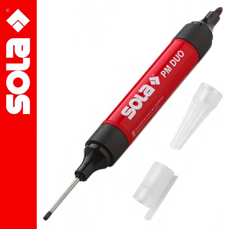 Marker permanentny czarny dwustronny PM DUO SOLA
