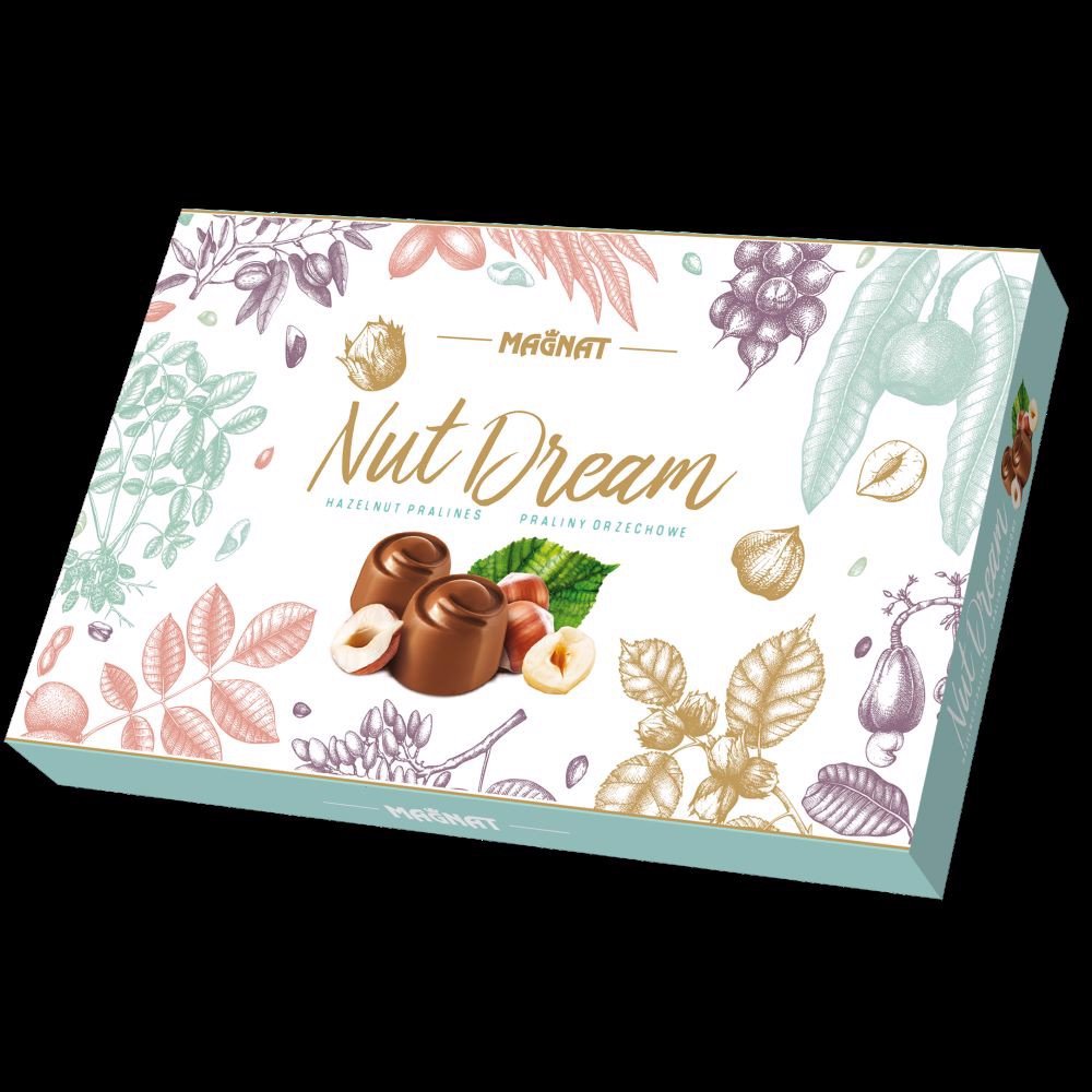 Bombonierka Magnat Nut Dream Praliny z Nadzieniem Orzechowym 145g