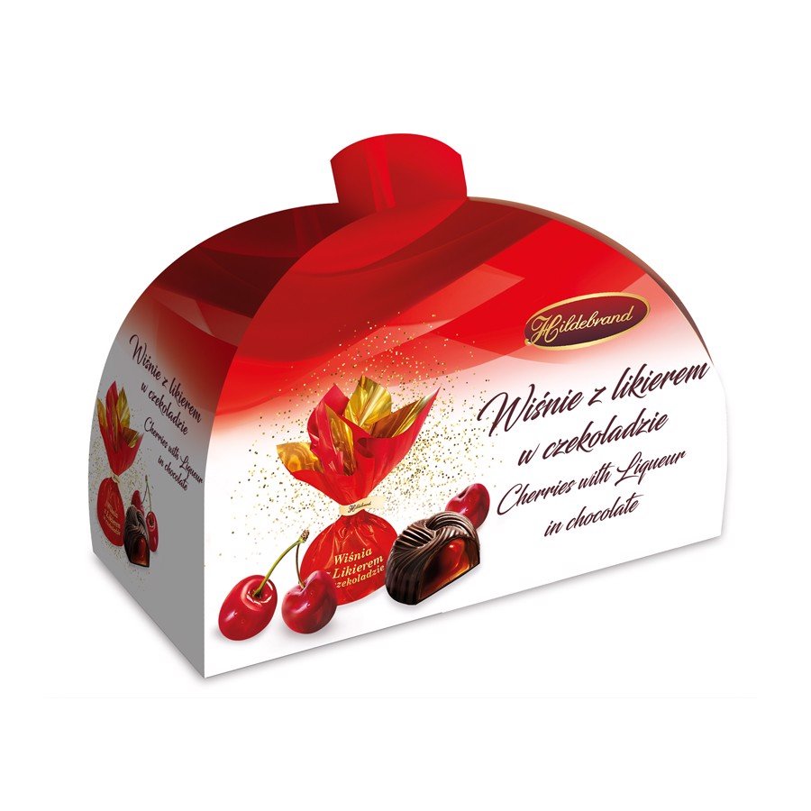 HILDEBR WIŚNIA Z LIKIER. KUFEREK 220G