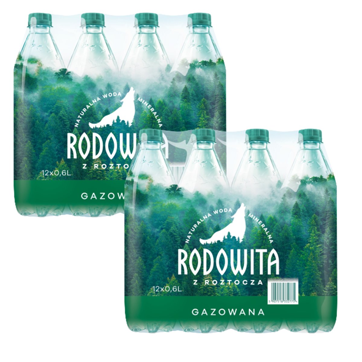 Woda mineralna RODOWITA z Roztocza gazowana 24x 0,6 l