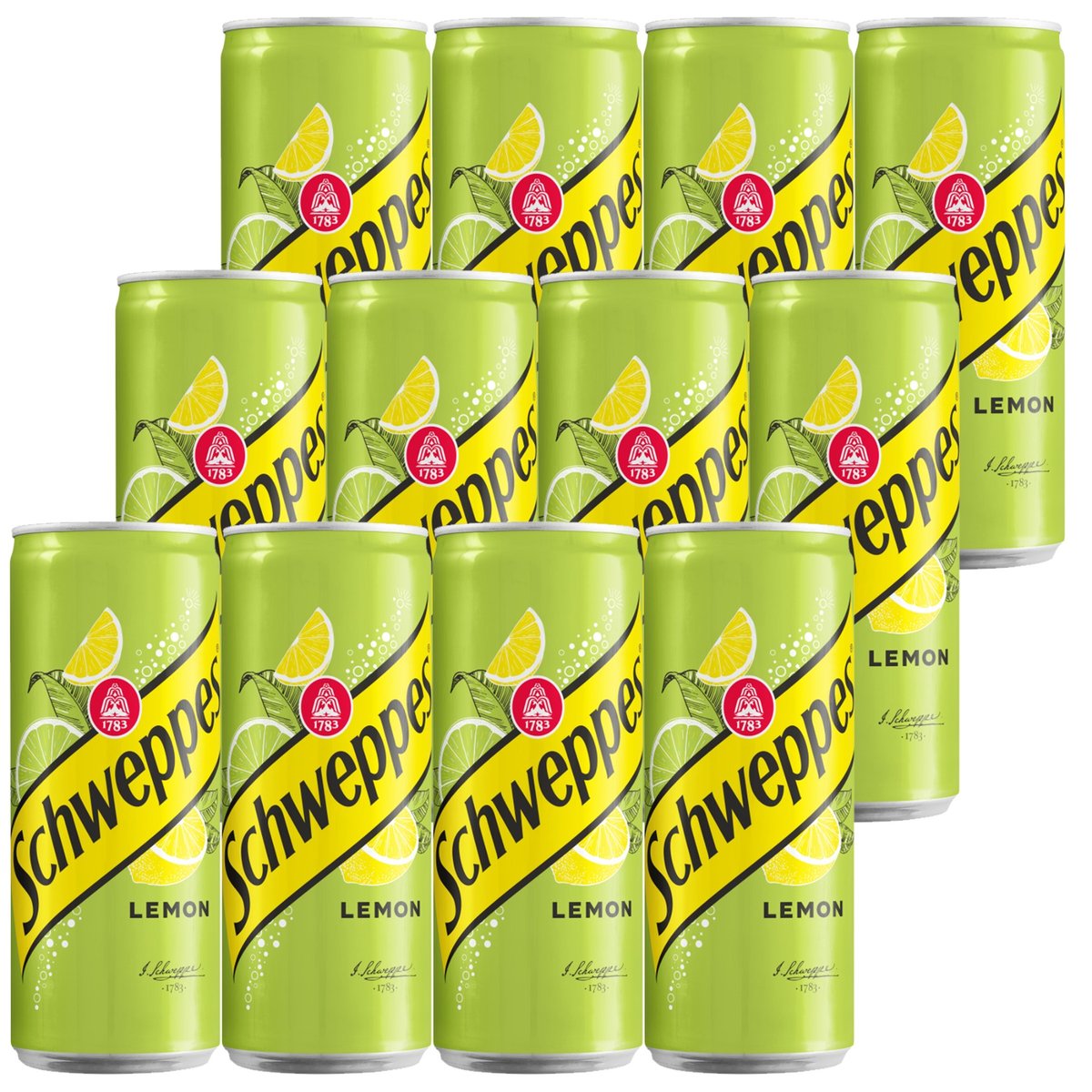Schweppes Lemon Napój gazowany 330 ml x 12 sztuk
