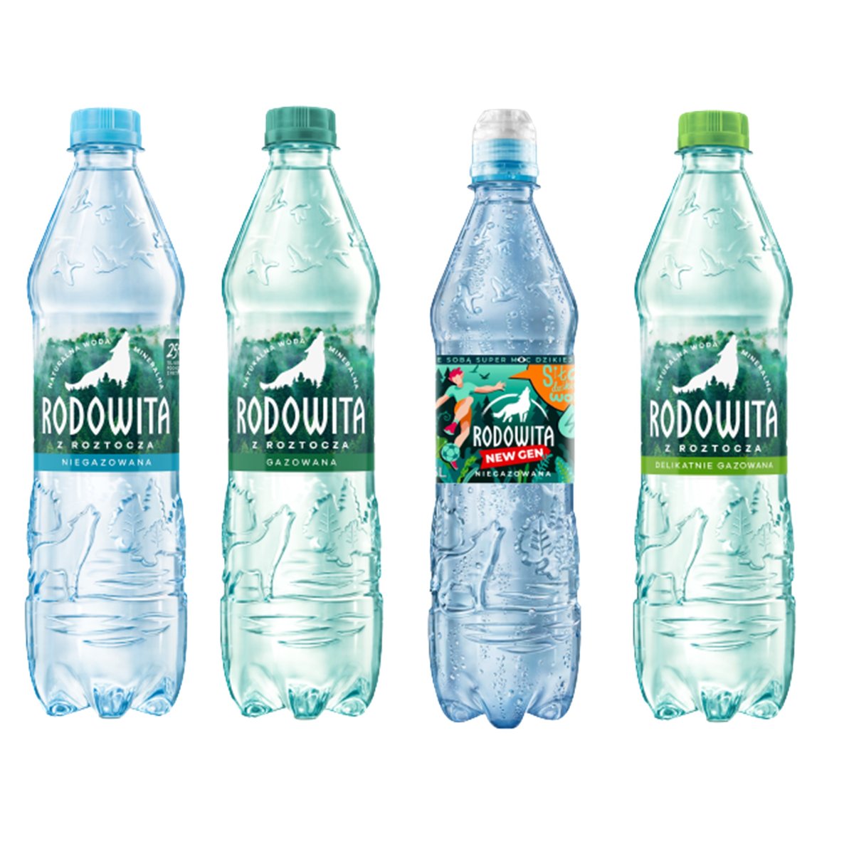 Woda mineralna RODOWITA z Roztocza MIX 4x 0,6 l