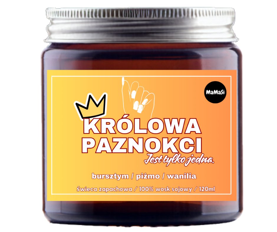Królowa Paznokci Świeca Sojowa Zapachowa 120Ml