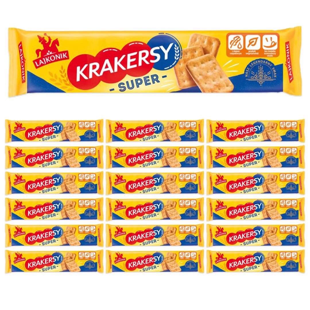 Lajkonik Krakersy Super 180 g x 18 sztuk