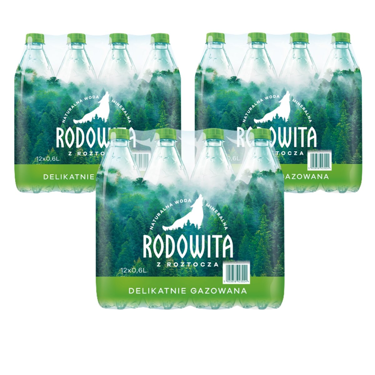 Woda mineralna RODOWITA z Roztocza delikatnie gazowana 36x 0,6 l