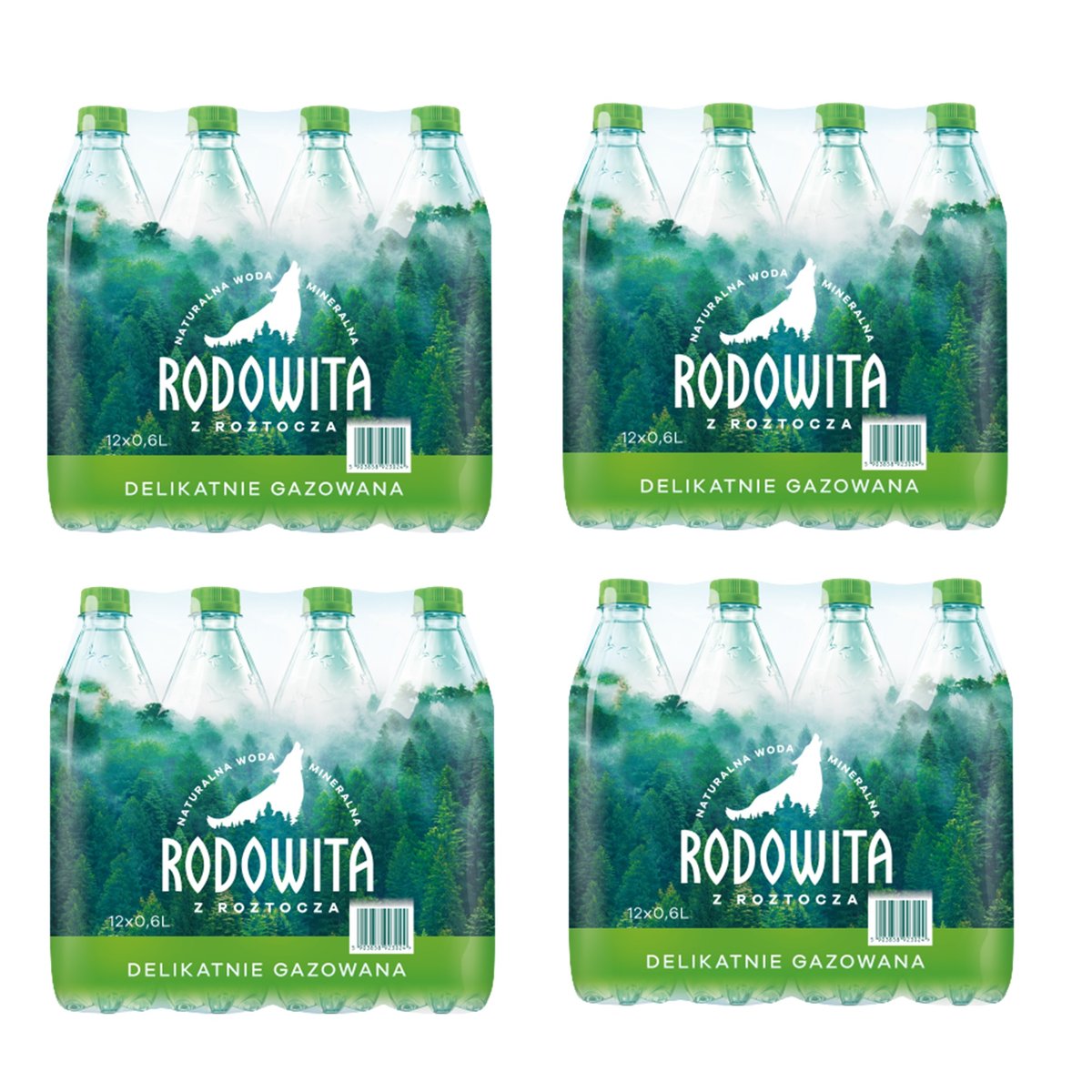 Woda mineralna RODOWITA z Roztocza delikatnie gazowana 48x 0,6 l