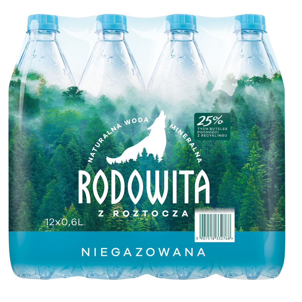 Woda mineralna RODOWITA z Roztocza niegazowana 12x 0,6 l