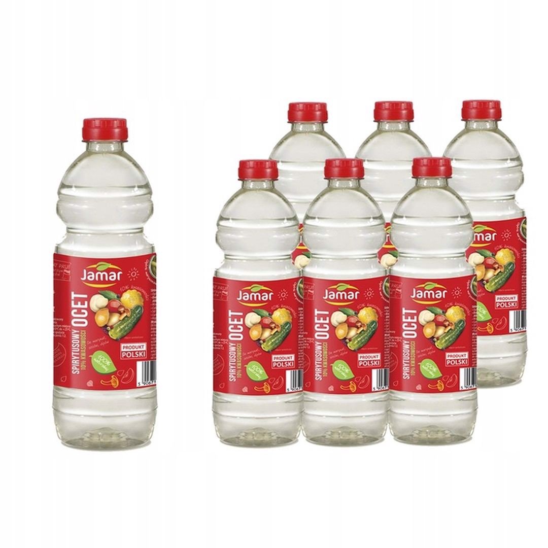 Jamar Ocet spirytusowy fermentacyjny 10% kwasowości 500 ml x 6 sztuk