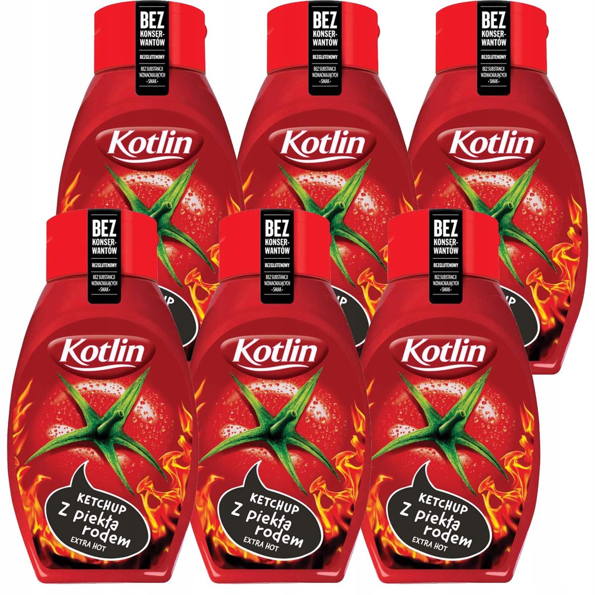 Kotlin Ketchup z piekła rodem 450 g x 6 sztuk