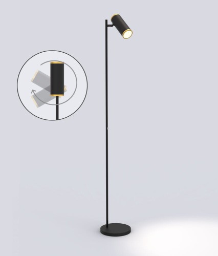 Toulouse lampa podłogowa 1xLED/10W czarna/złota 3003-104