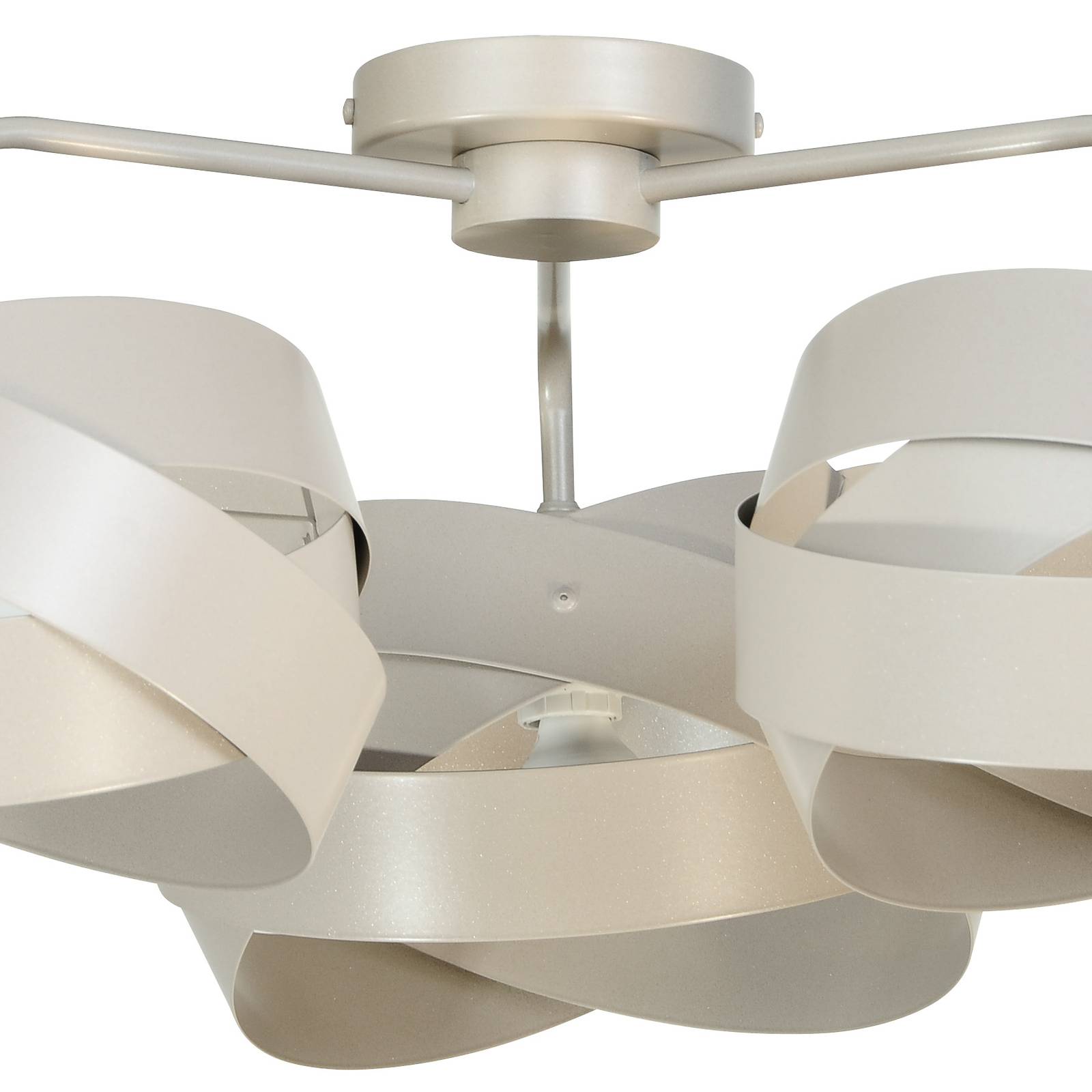 Lampa sufitowa Euluna Tornado, beżowa, 3-punktowa