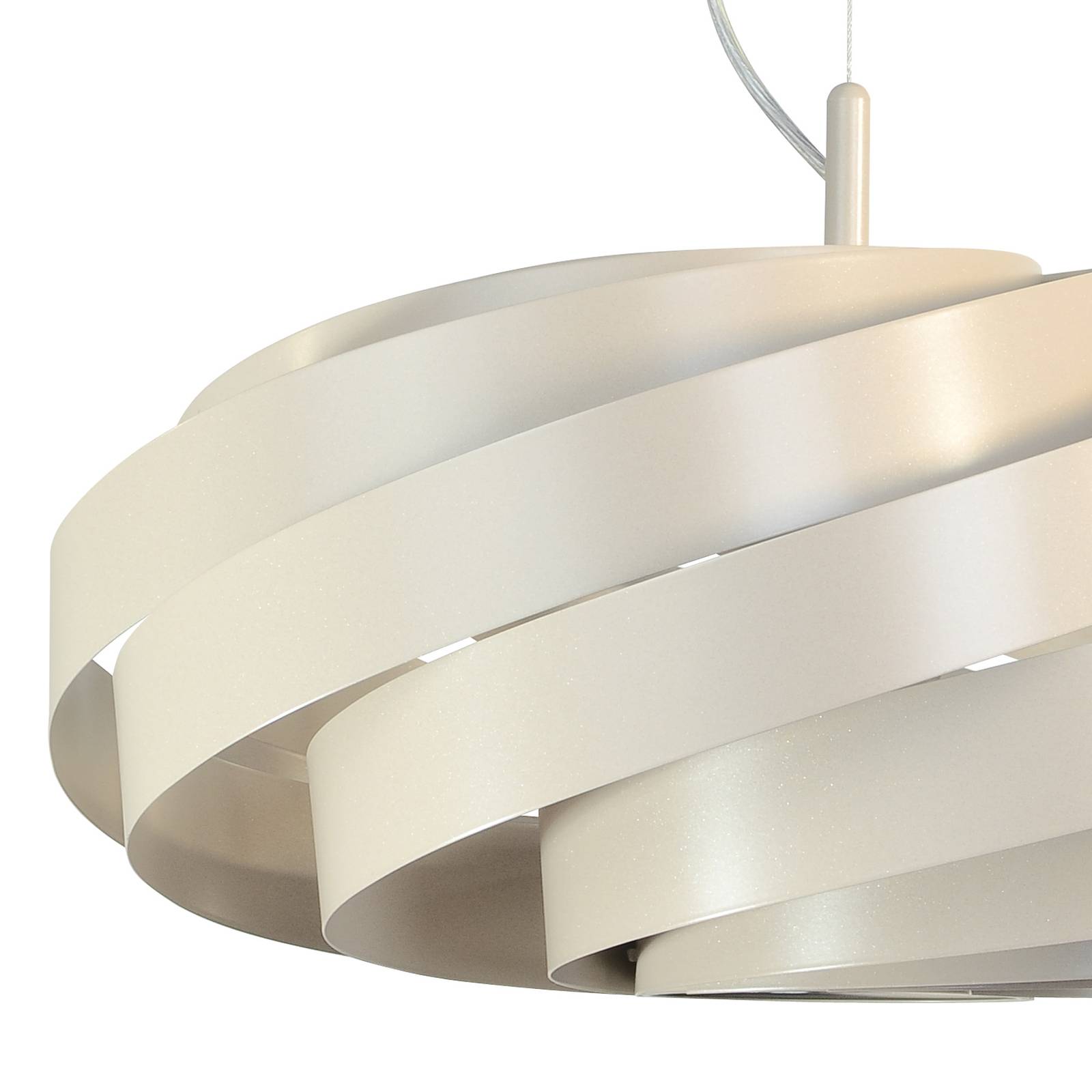 Euluna Lampa wisząca Vento, beżowa, Ø 50 cm
