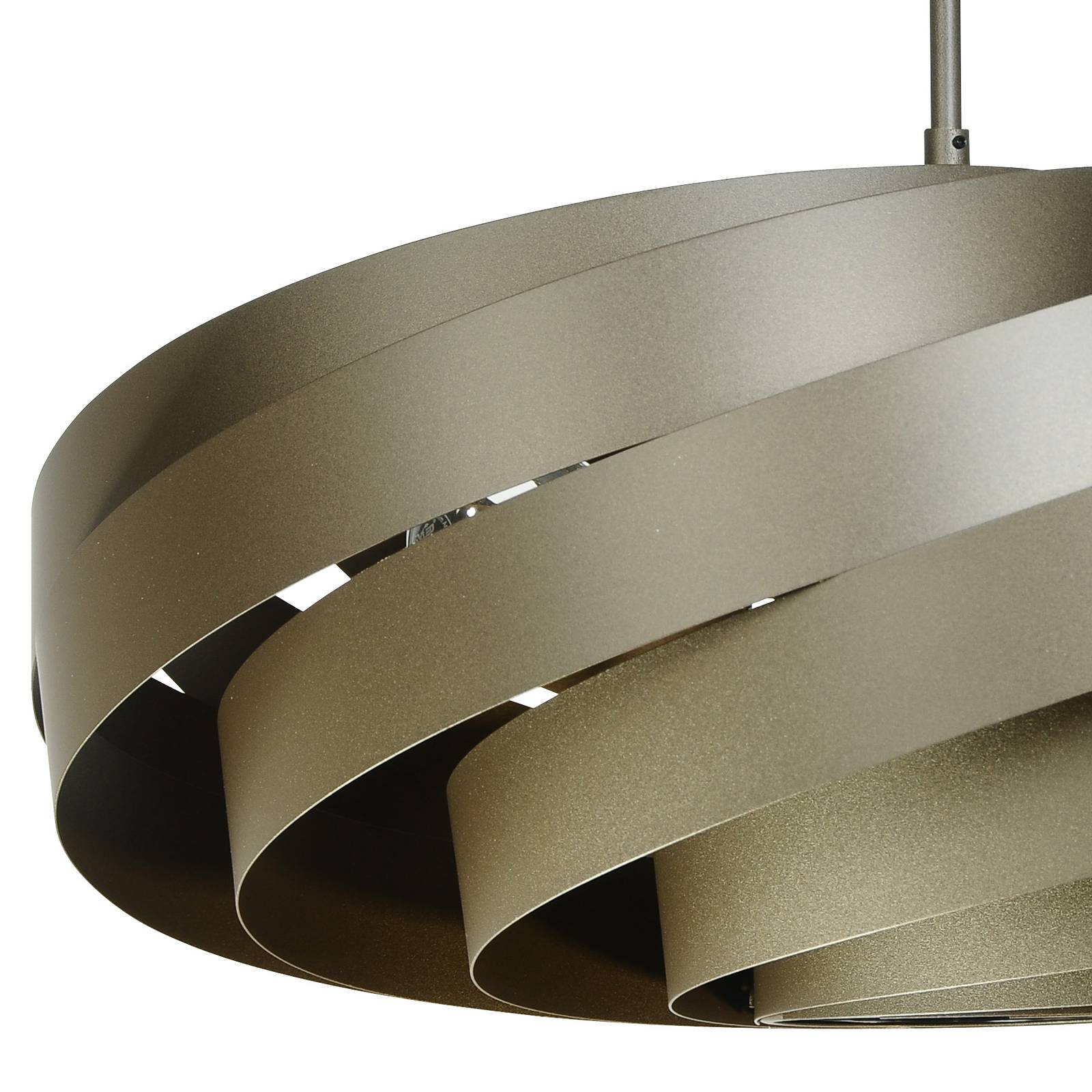 Euluna Lampa sufitowa Vento, kawowy brąz, Ø 50 cm