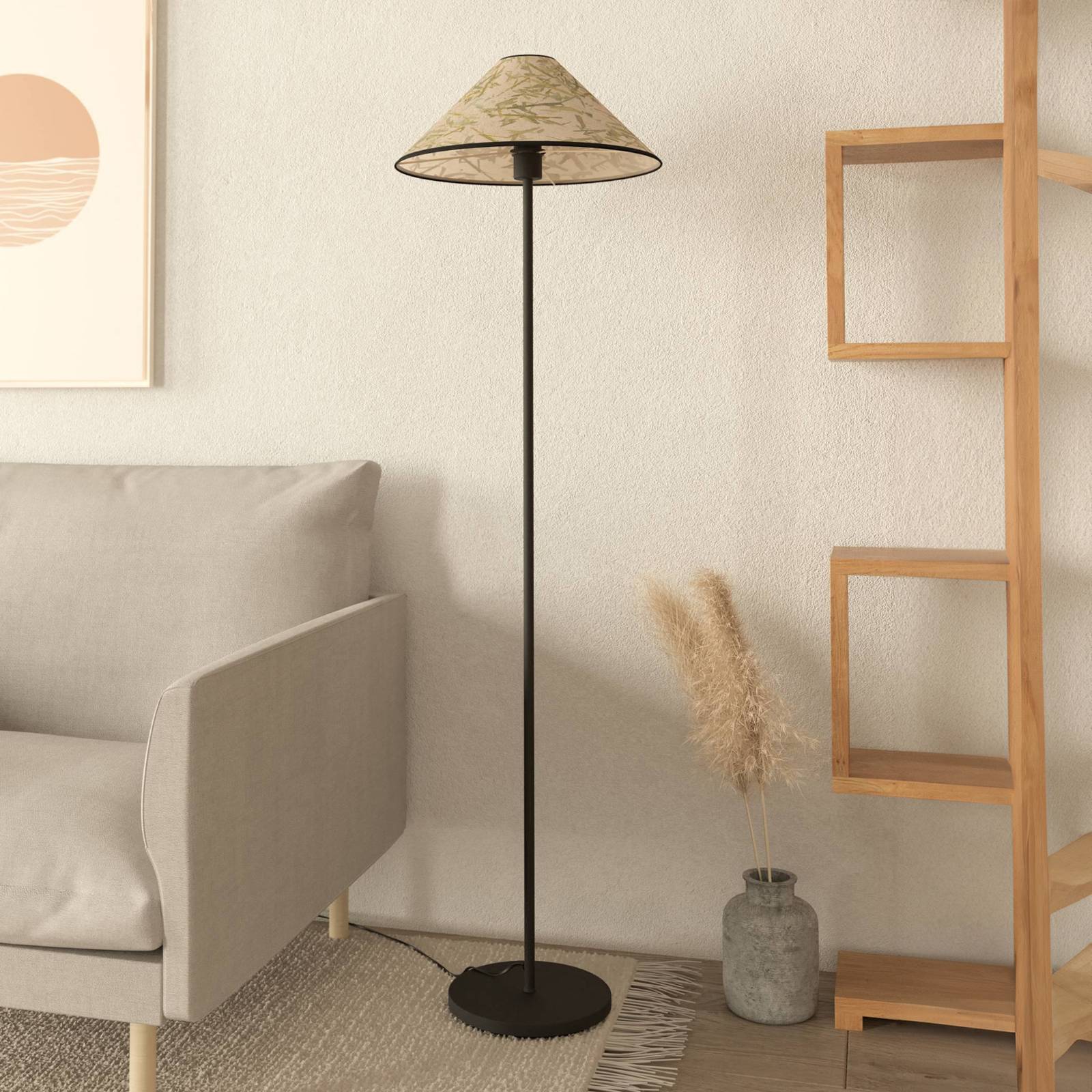 EGLO Lampa stojąca Oxpark, 146,5 cm, zielona/biała/czarna