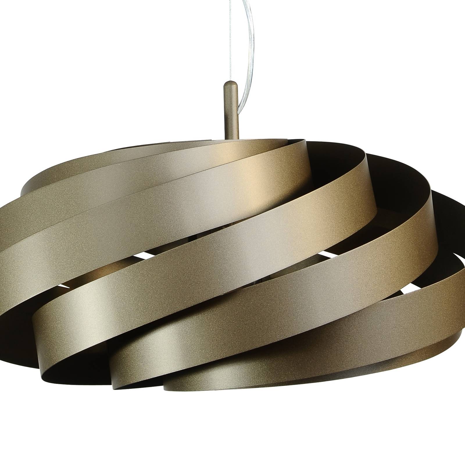 Euluna Lampa wisząca Vento, kawowy brąz, Ø 50 cm