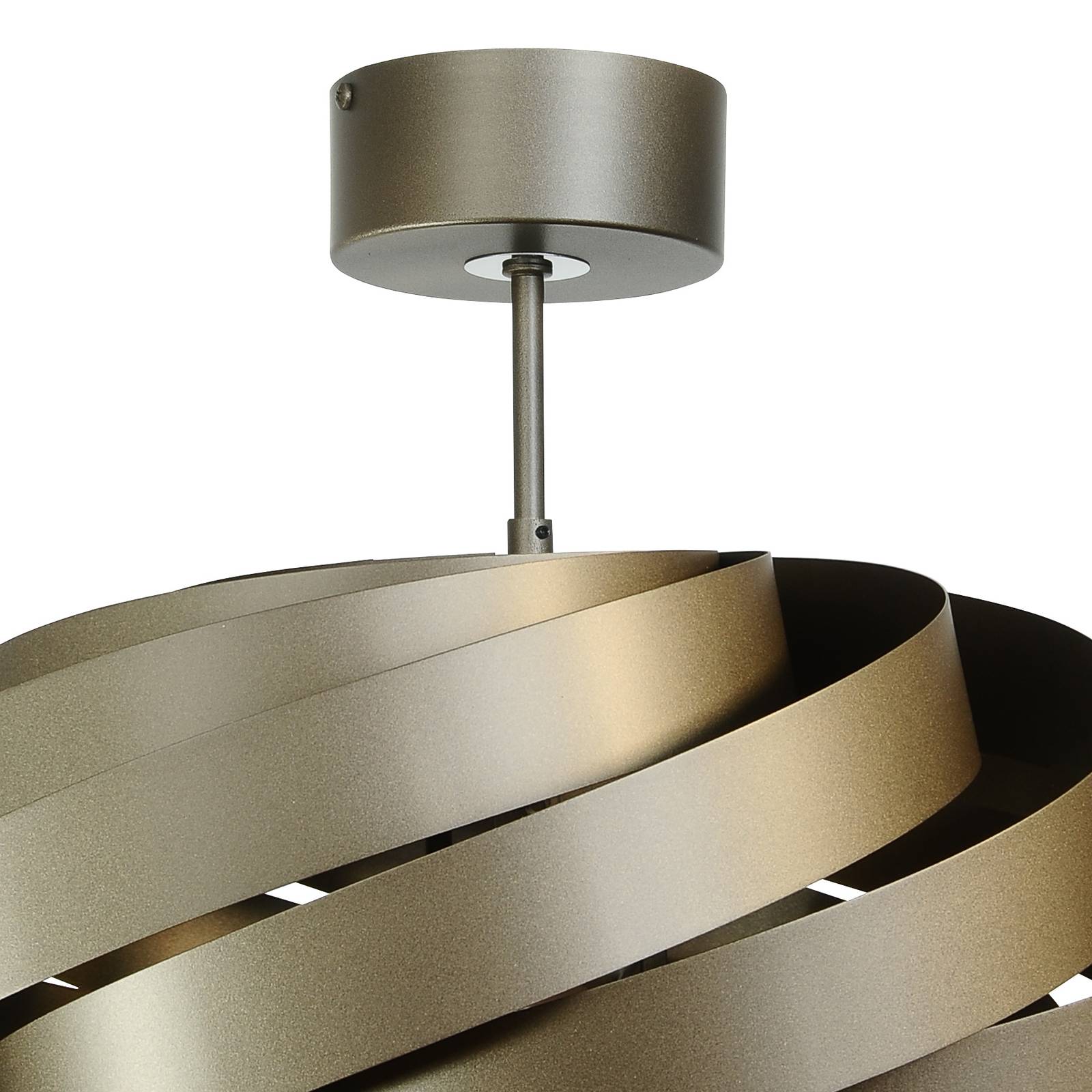 Euluna Lampa sufitowa Vento, kawowy brąz, Ø 60 cm