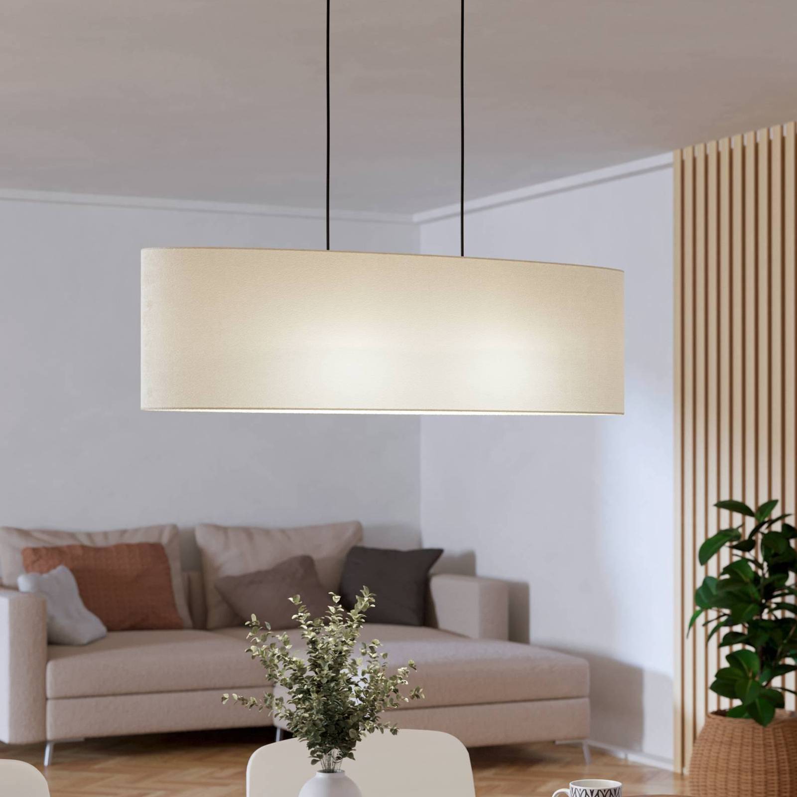 EGLO Lampa wisząca Febres, czarny/biały, 2-punktowa.