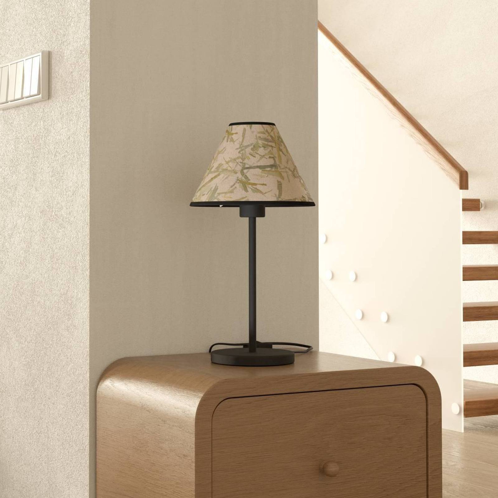 EGLO Lampa stołowa Oxpark, wysokość 41,5 cm, zielona/biała/czarna