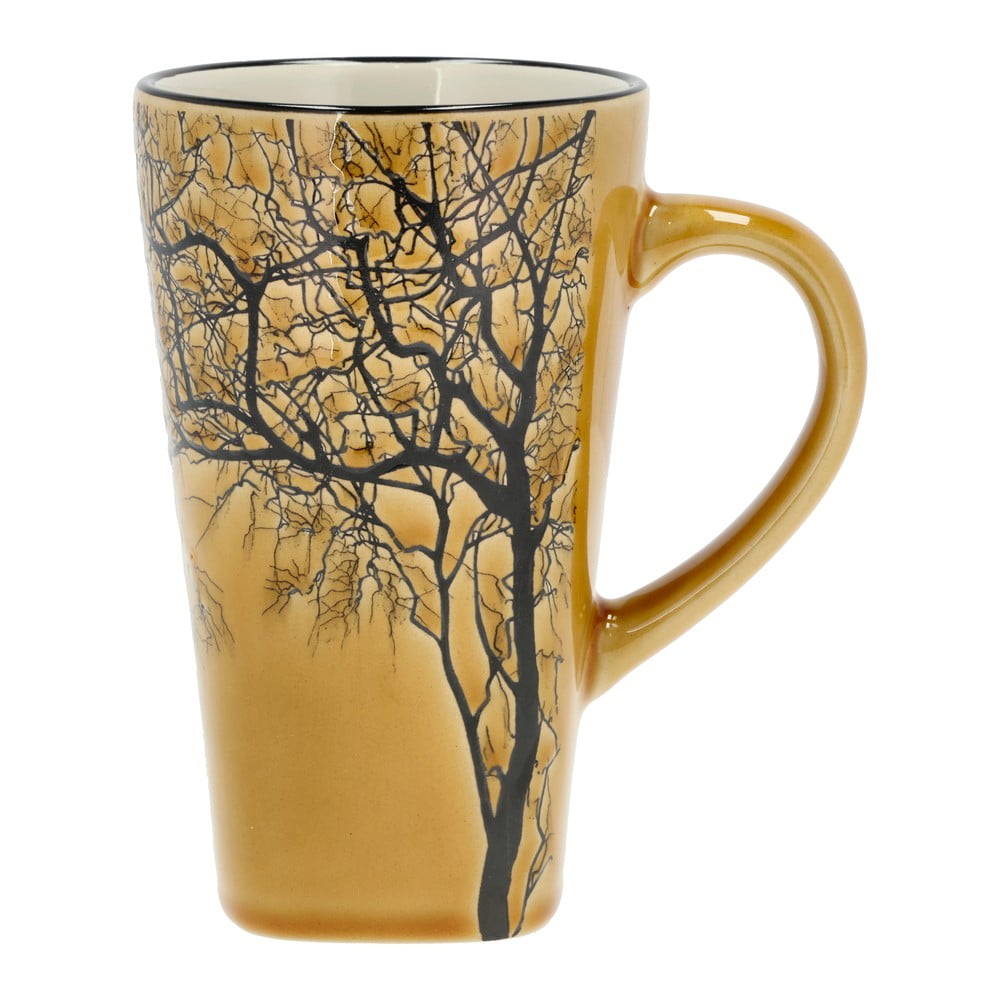 Żółty kamionkowy kubek 500 ml Hela – Villa Collection