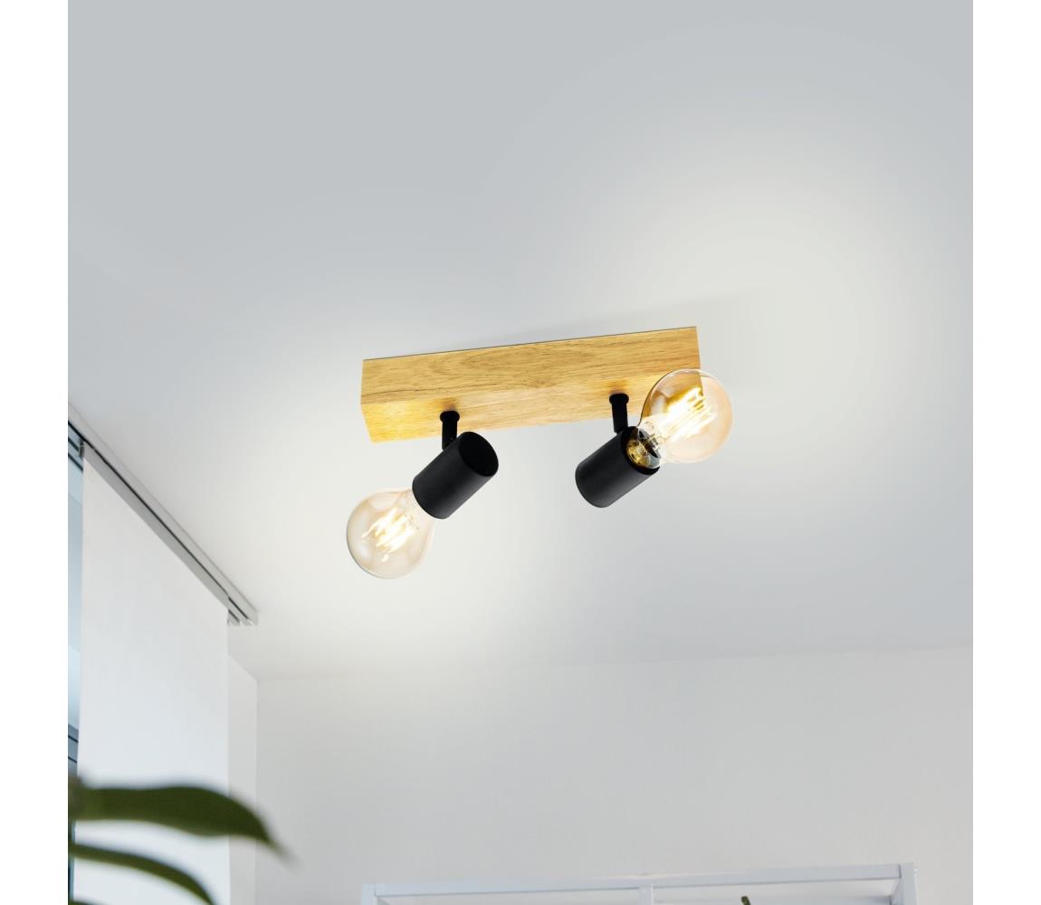 Eglo 99478 - Oświetlenie punktowe TOWNSHEND 2xE27/60W/230V - FSC certyfikowano