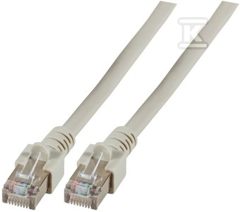 Patchcord RJ45 SF/UTP kat. 5e PVC CCA szary 0,5m