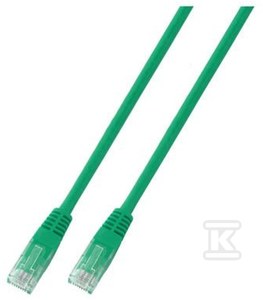 Patchcord RJ45 U/UTP kat. 6 PVC CCA zielony 0,5m