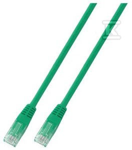 Patchcord RJ45 U/UTP kat. 6 PVC CCA zielony 5m