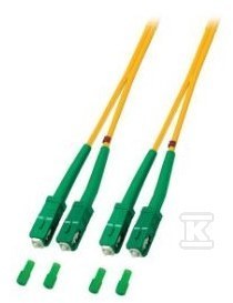 Patchcord SM, 9/125, SC/APC-SC/APC ISP duplex 1m