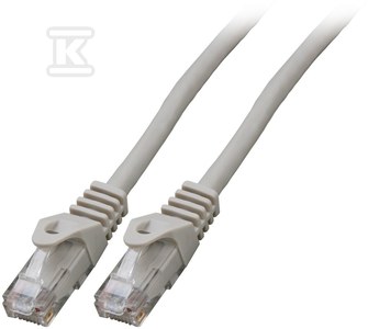 Patchcord RJ45 U/UTP kat. 6A LSZH Premium 500MHz szary 1,5m