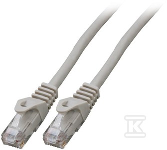Patchcord RJ45 U/UTP kat. 6A LSZH Premium 500MHz szary 2m
