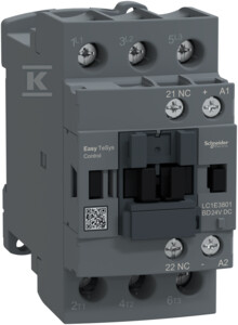Stycznik mocy, Easy TeSys Control, AC-3, 38A, 3P (1NC), cewka 24V DC