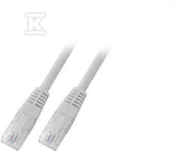 Patchcord RJ45 U/UTP kat. 6 PVC CCA szary 5m