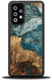 Bewood Drewniane etui Unique Planets - Ziemia do Galaxy A72 5G