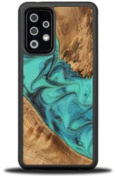 Bewood Drewniane etui Unique - Turquoise do Galaxy A72 5G