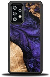 Bewood Drewniane etui Unique - Violet do Galaxy A72 5G
