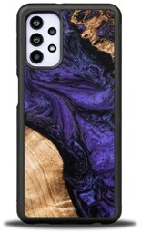 Bewood Drewniane etui Unique - Violet do Galaxy A32 4G