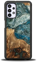 Bewood Drewniane etui Unique Planets - Ziemia do Galaxy A32 5G