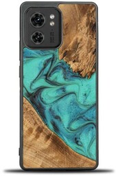 Bewood Drewniane etui do Motorola Edge 40, Unique Turquoise