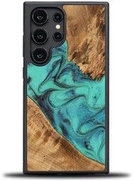 Bewood Drewniane etui Unique - Turquoise do Galaxy S24 Ultra