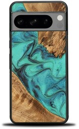 Bewood Drewniane etui Unique - Turquoise do Google Pixel 8