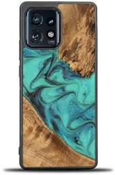 Bewood Drewniane etui do Motorola Edge 40 Pro, Unique Turquoise