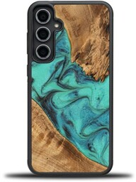 Bewood Drewniane etui Unique - Turquoise do Galaxy S23 FE