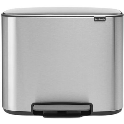 Brabantia Kosz na śmieci Bo pedałowy 3 x 11 l stal matowa 121128