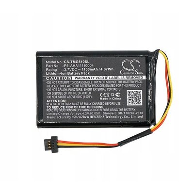 Cameron Sino TomTom Go 510 AHA11110004 1100mAh 4.07Wh Li-Ion 3.7V