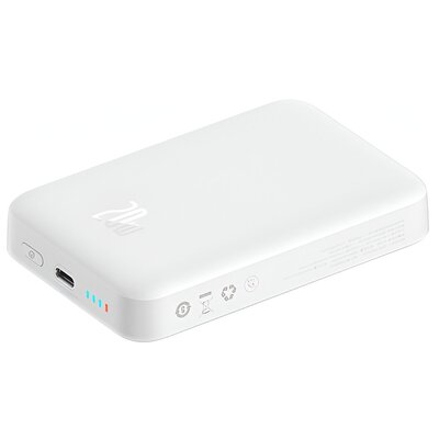 Baseus Magnetic Mini Power Bank 10000mAh 20W z ładowaniem bezprzewodowym MagSafe Overseas Edition - uniwersalny