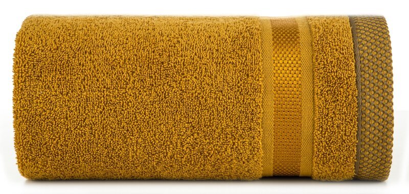 Ręcznik, EUROFIRANY, abbie, ciemnożółty, 70x140