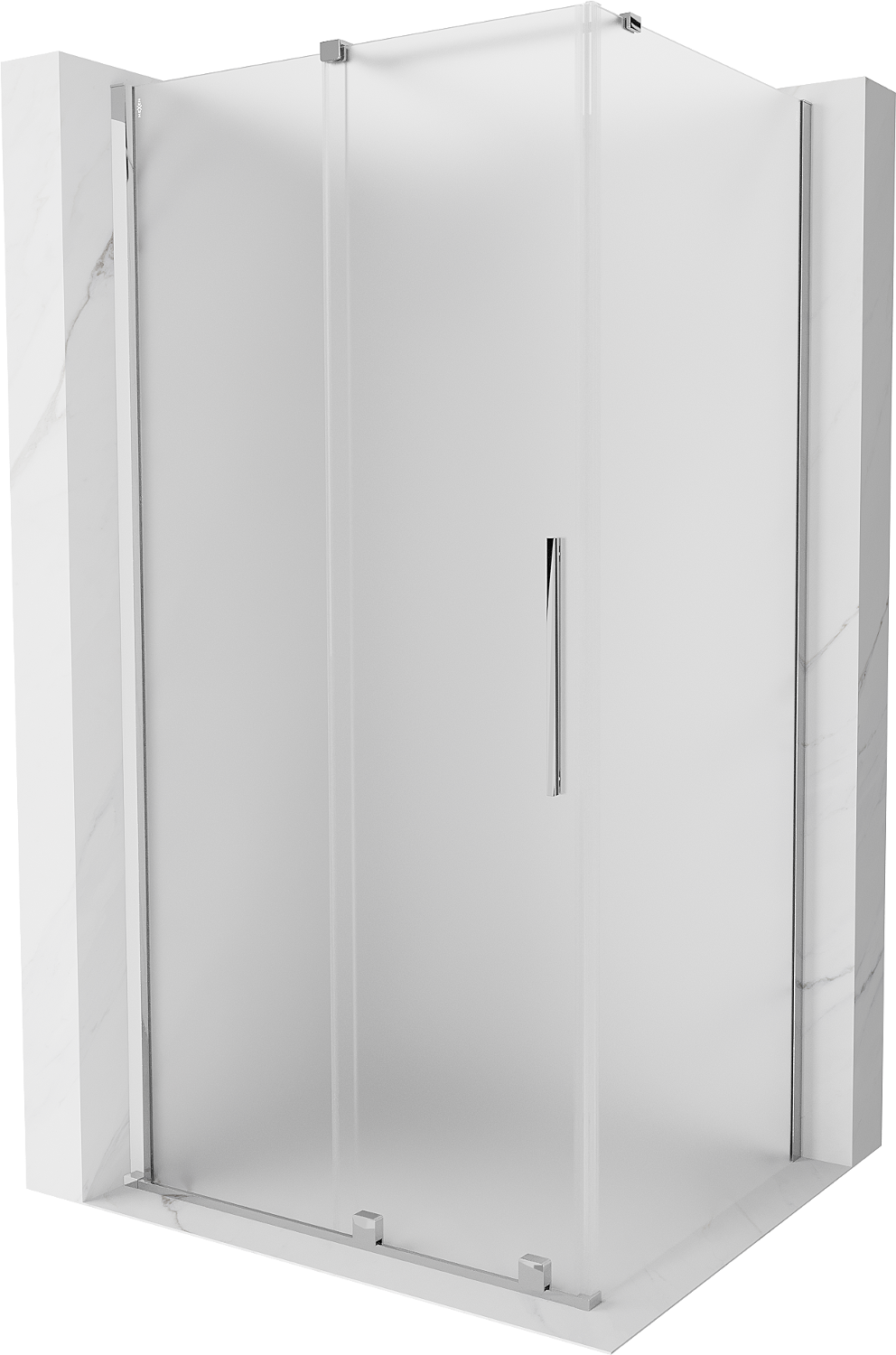 Mexen Velar kabina prysznicowa rozsuwana 100x120 cm, szron, chrom - 871-100-120-31-01