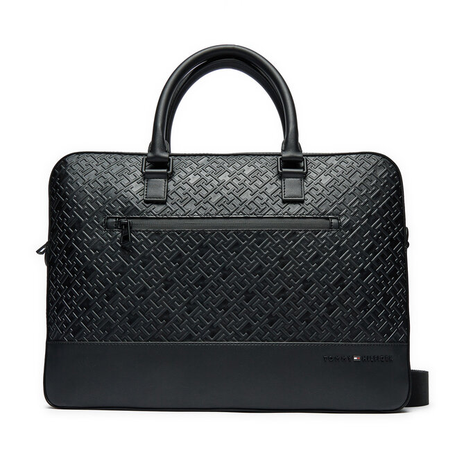 Torba na laptopa Tommy Hilfiger Monogram Computer Bag AM0AM12675 Czarny