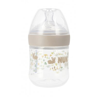 Nuk Butelka For Nature z silikonowym smoczkiem rozm. S, 0-6 mies., z kontrolą temperatury 150 ml