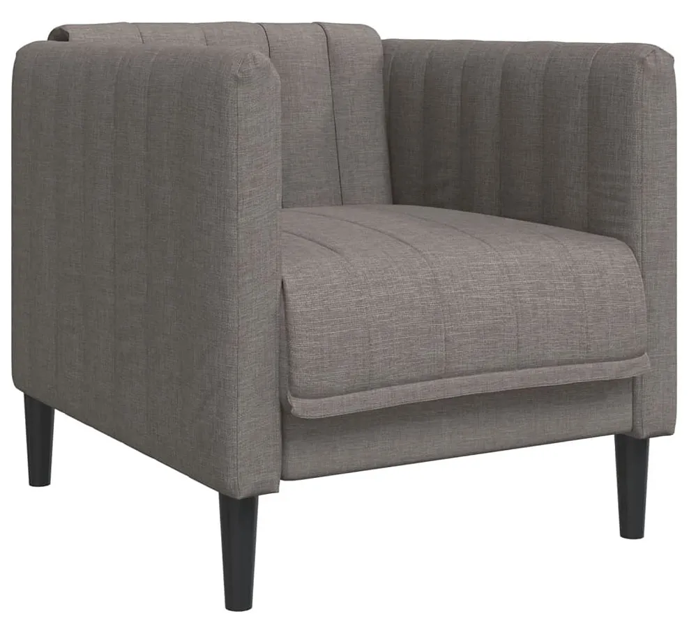 Tapicerowany fotel wypoczynkowy taupe T2-S77